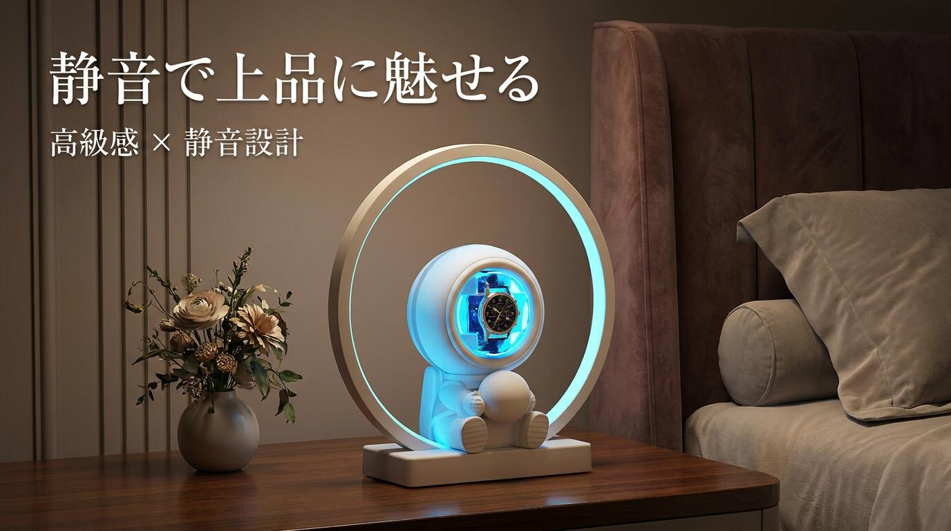 【静音で窈窕たるに魅せる】ワインディングマシーン 1本巻 自動小銃巻き上げ機 ウオッチ 自動小銃一巻き時辰儀 納める入れもの ご覧なさる メンズ レディース 時