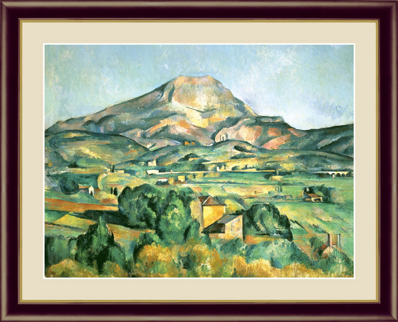 絵画 アート額絵 ポール・セザンヌ サント＝ヴィクトワール山 52&times;42cm｜REROOM