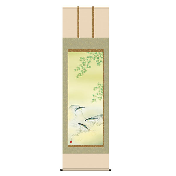 掛軸 床の間 夏掛け 夜桜 依田流石 尺五 54.5&times;190 KZ2A3-039｜REROOM 33,000円