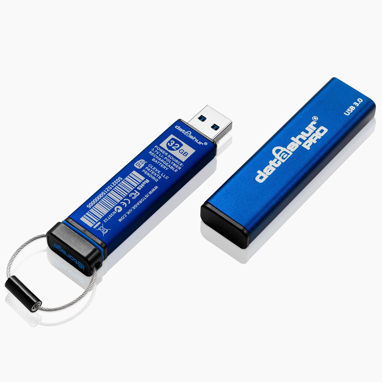 iStorage datAshur PRO セキュアフラッシュドライブ - FIPS 140-2レベル3認定 - パスワード保護、ほこりや耐水性、ポータブル、軍用グレードのハードウェア暗号化. USB 3.0 (4GB)正規品 新品 送料無料｜リスコ