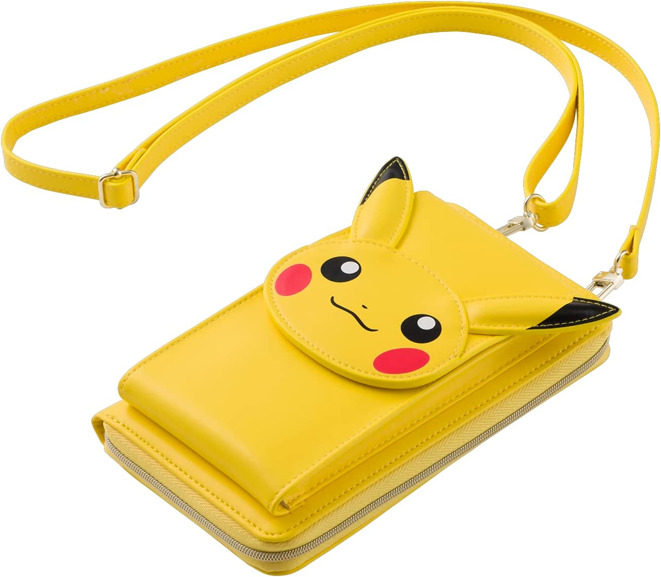 ポケモンセンターオリジナル Pok・・mon accessory×25NICOLE お金入れ役立つこと付き添い人スマホショルダー ピカチュウ