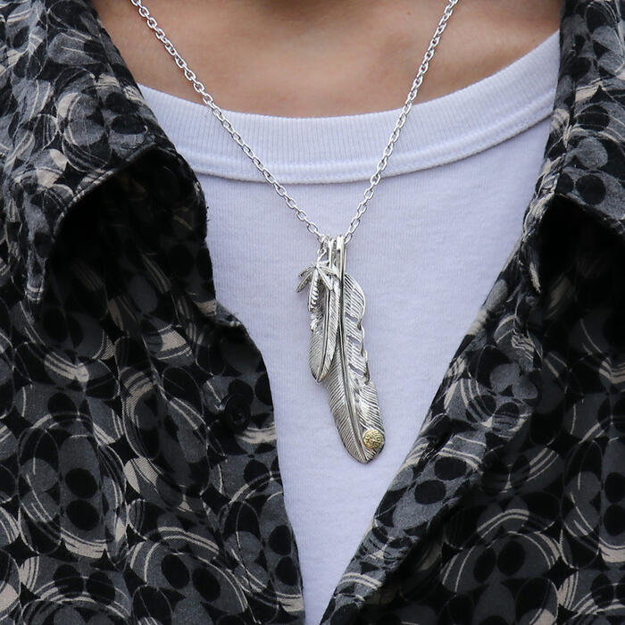 在庫限り 楽天市場 インディアン Tady Kingコラボシリーズ 特大フェザー Gpインディアン Itk 006 フェザー ネックレス メンズ シルバー925 ペンダント トップ メンズアクセサリー シルバーアクセサリーレジスト原宿 シルバーアクセサリーレジスト原宿 激安ブランド
