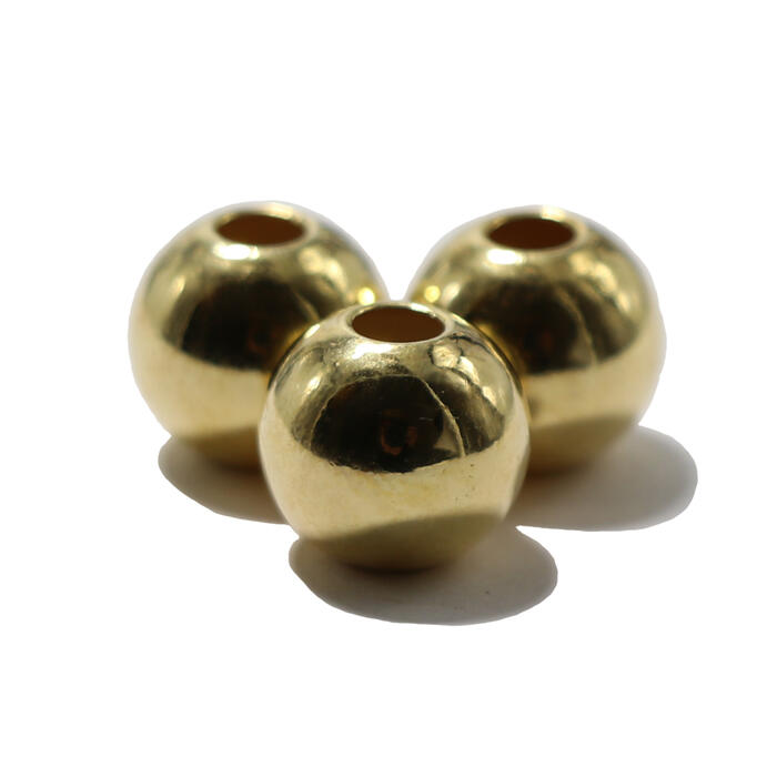 楽天市場】TADY&KING 中空ビーズSV 8mm GDコーティング 1個売り