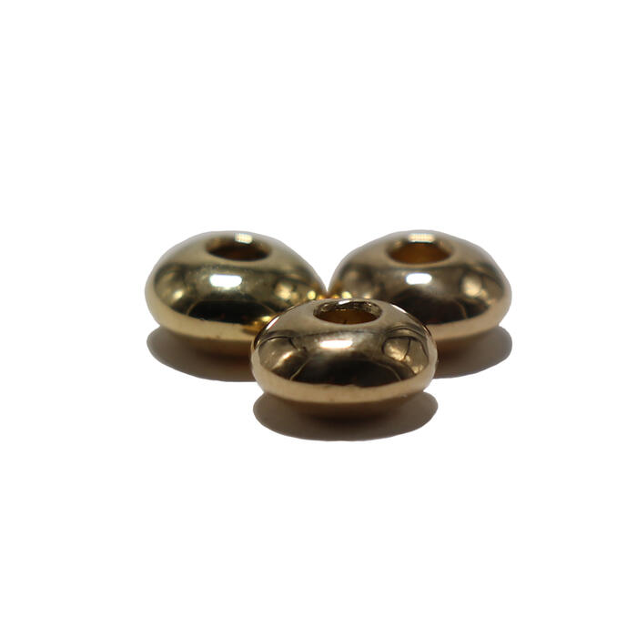 楽天市場】無垢ビーズK18 7mm 1個売り tady&king ビーズ パーツ