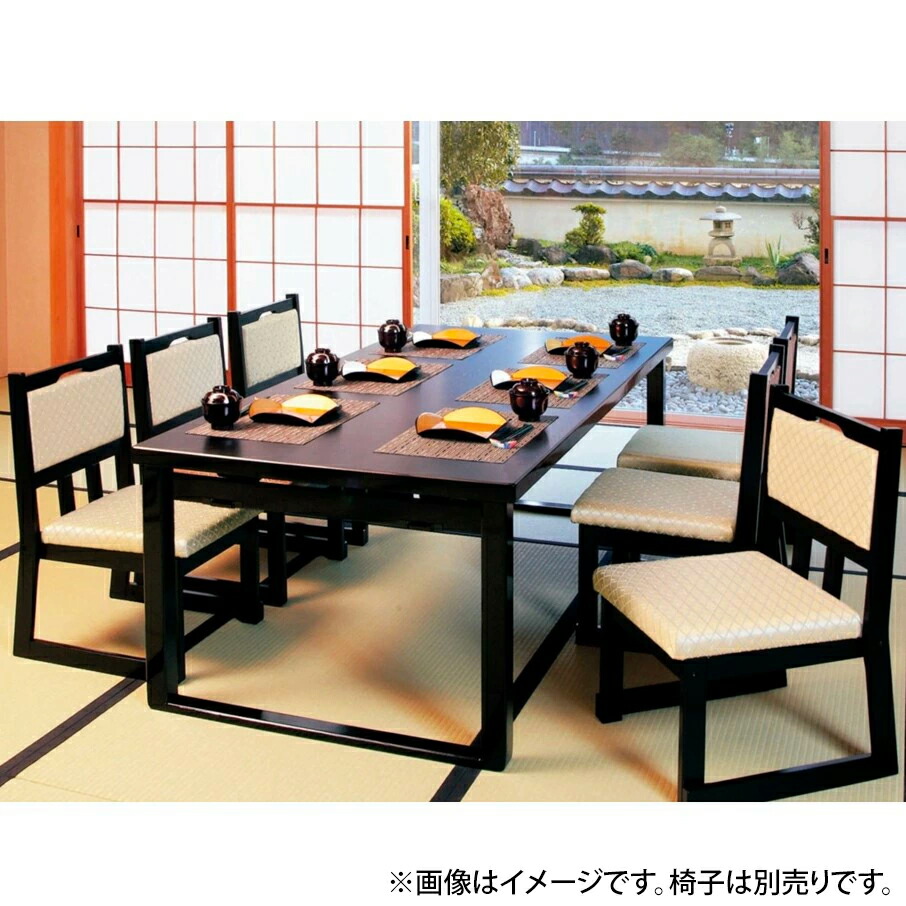 楽天市場】木製 高級和風テーブル 6人膳 180×90×H70（4本脚タイプ）【リゾラボ】 : 食器・店舗用品・家具のリゾラボ