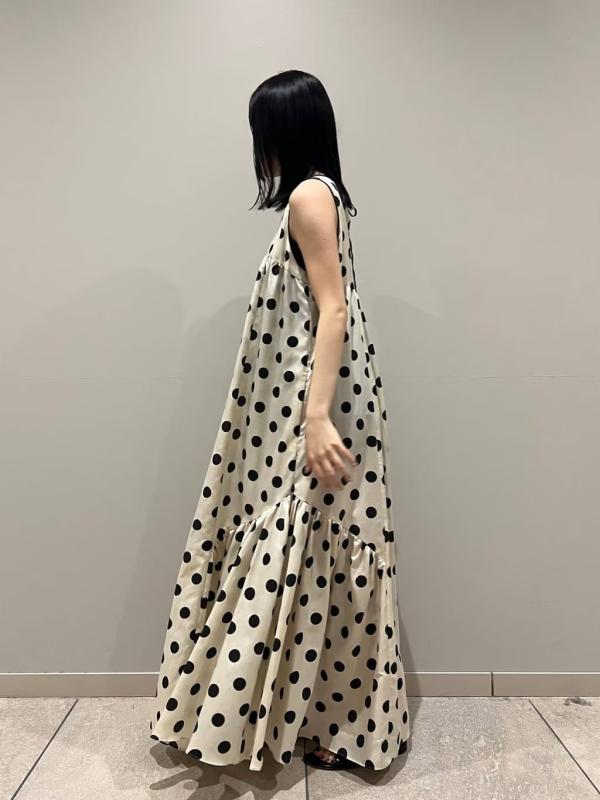 ワンピース レディース 春夏 フレンチ レトロ ドット柄 ノースリーブ ゆったり Aライン ロングドレス スリム効果 軽量 女性向け ビッグシルエット 普段使い｜リソルヴマート