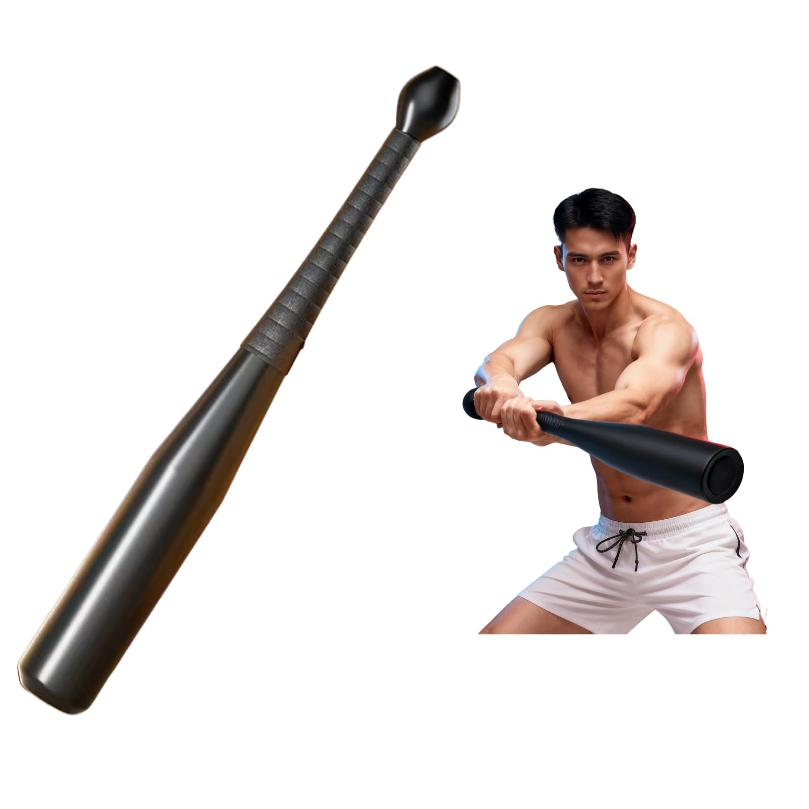 ダンベル 2kg-10kg 鍛錬棒 クラブベル メイスハンマー 全身筋トレ コンパクト設計 家庭用ジム トレーニング器具 バーンマシン ゴールド