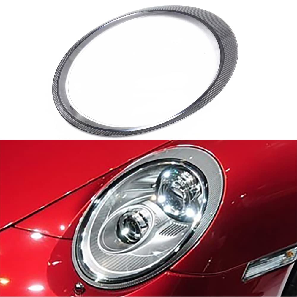ヘッドランプ クリアレンズ 適合車ポルシェ 911 2005-2011年代 外部プロテクター 車のヘッドライトカバー 高品質透明なプラスチック素材｜リソルヴマート