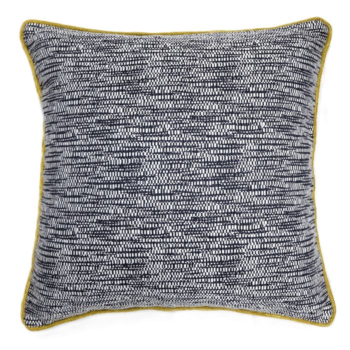 CUSHION0003 BLACK & WHITE/ブラックアンドホワイト クッション クッションカバー 45×45cm 輸入ファブリック イギリス 無地 白黒 モノトーン パイピング シンプル スタイリッシュ おしゃれ 上質 高級 Resource Decor リソースデコール|Resource Decor 店