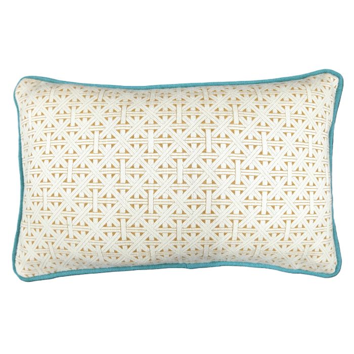 CUSHION0007 CABANA/カバナ 座布団 座布団押しかぶせる 25×40糎 小さめ インポート織り地 連合王国 編み柄 幾何学学飾りつけ パイピング 自然的 今めかしい 御前上等 御前上等 Resource Decor 資源デ電話を掛ける