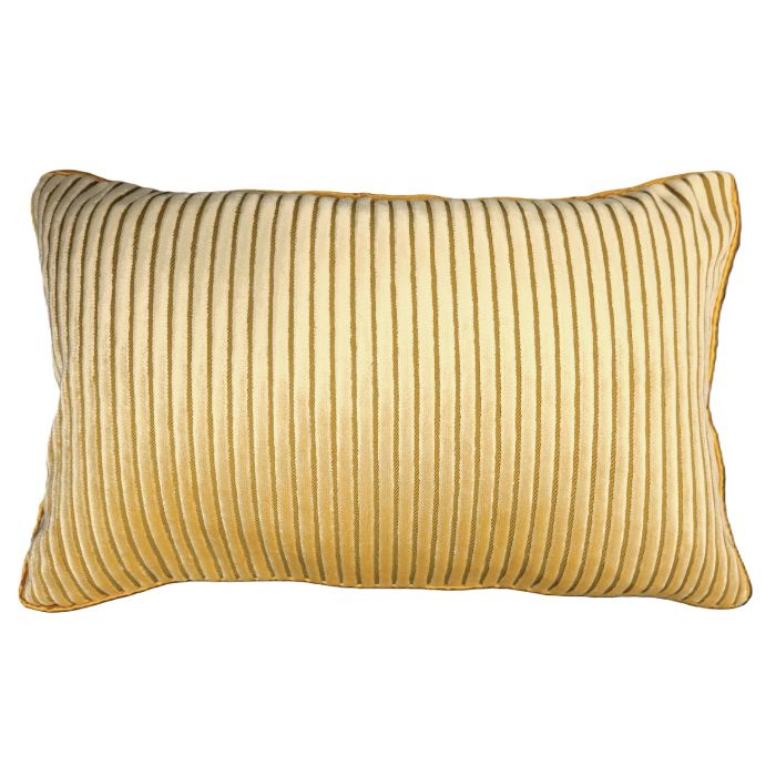CUSHION0008 GABRA/ガブラジャー 座布団 座布団押しかぶせる 25×40糎 小さめ インポート織り地 オランダ王国 ゴールド 縞模様 天鵝絨 光輝 パイピング 今めかしい 今めかしい 御前上等 御前上等 Resource Decor 資源デ電話を掛ける