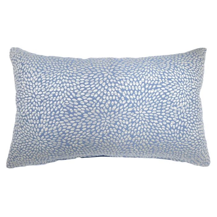 CUSHION0010 COROLLA/コローラ クッション クッションカバー 25×40cm 小さめ 輸入ファブリック イギリス 水色 ブルー 小花柄 ベルベット おしゃれ 上質 高級 Resource Decor リソースデコール|Resource Decor 店