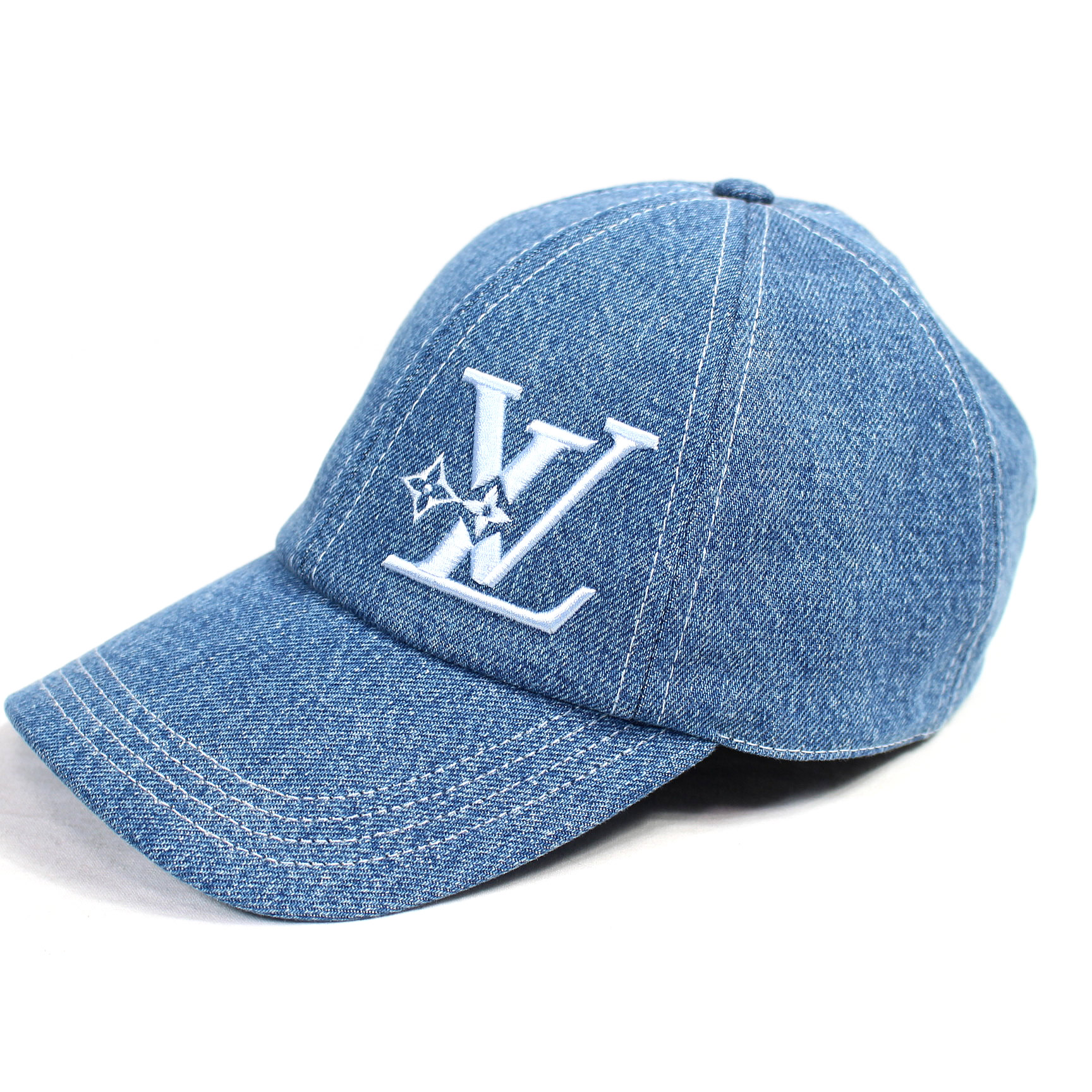 ルイヴィトン★ キャップ LV デニム ウォッシュド 帽子 キャップ・ダミエ 3D ウォッシュドデニム S00｜ルイ・ヴィトン