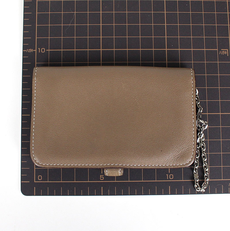 Hermes エルメス ドゴン エトゥープ カードケース チェーン付 キーケース 財布 中古 811 Mozago Com