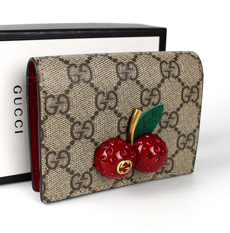 お手頃価格 Gucci さくらんぼ ミニ財布 グッチ お手頃価格 Gucci さくらんぼ ミニ財布 グッチ