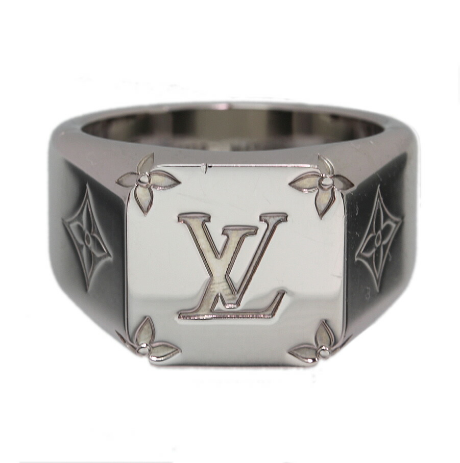 お礼や感謝伝えるプチギフト 指輪 リング M624 シグネットリング モノグラム ルイヴィトン 美品 指輪 M624 中古 9719 21号 Lサイズ メンズ Www Pacificyachtingclub Com
