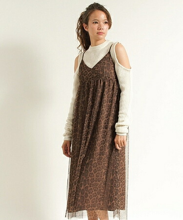 楽天市場 Jouetie ジュエティ チュールフラワーキャミワンピース Cambio