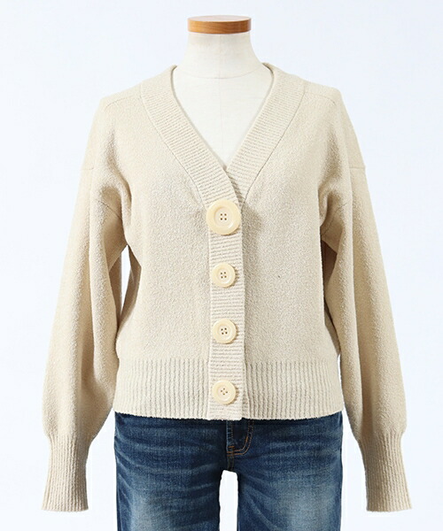 楽天市場 Lily Brown リリーブラウン 3waybig釦ニットカーディガン Lwnt Cambio