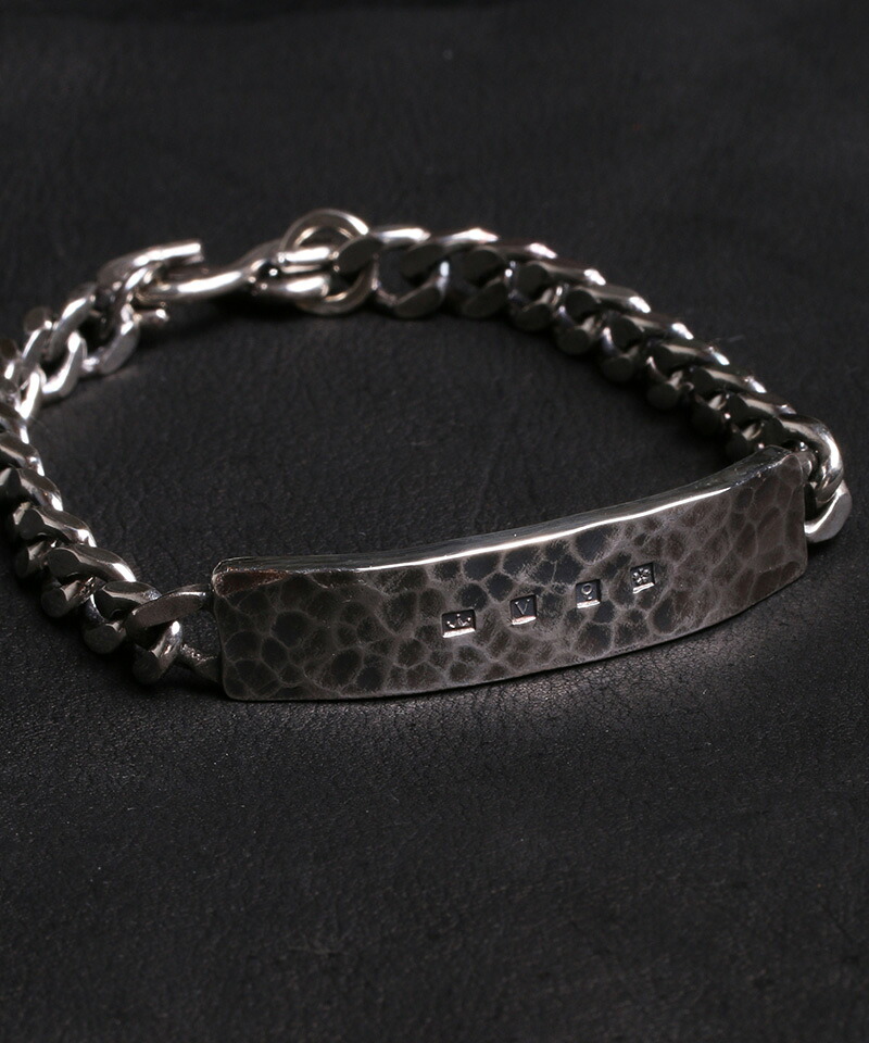 【VIVIFY(ビビファイ)】【予約販売ご注文から1ヶ月後出荷】 Hallmarks ID Bracelet- Hammered Finish ブレスレット(VFB-185)