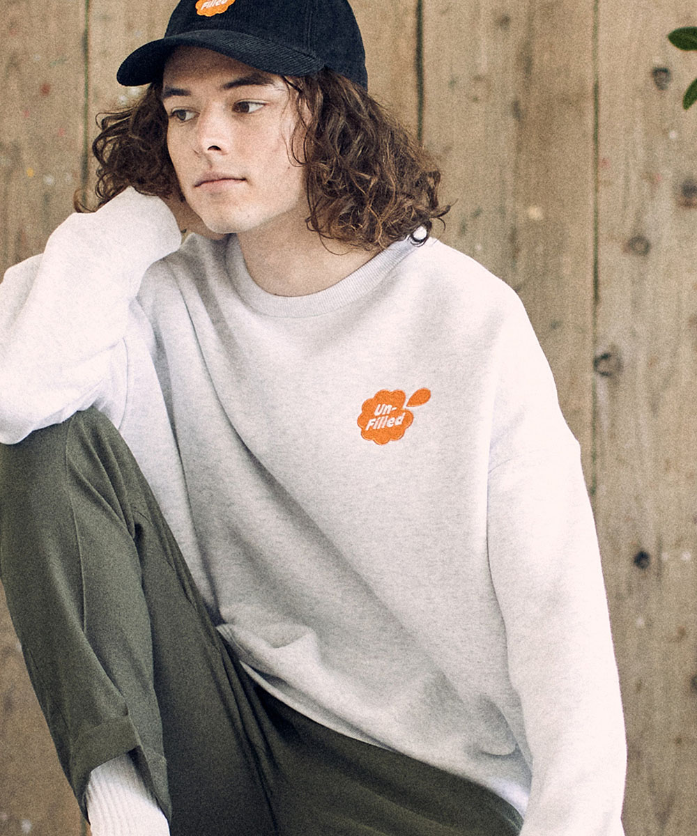 【un-filled(アンフィルド)】New Logo stitched Sweat スウェット(SDUF-072)|CAMBIO