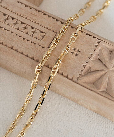 【SENTI (センティ)】【予約販売ご注文から1ヶ月後出荷】 CUT RORO MARINA CHAIN チェーンネックレス(4055)