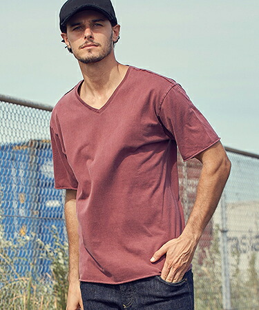 【wjk】 wide cut-off V-neck S-S ＶネックTシャツ(7328 js01d)｜CAMBIO 8,140円