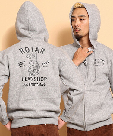 【楽天市場】【ROTAR(ローター)】【予約販売11月中旬~下旬入荷】 HEAD SHOP Zip Up PARKA パーカー ...