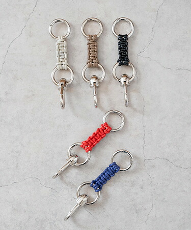【SENTI(センティ)】【予約販売ご注文から1ヶ月後出荷】 LEATHER BRAID HOOK CARABINER カラビナ キーホルダー(2023)｜CAMBIO