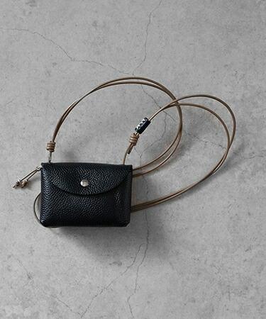 【SENTI(センティ)】【予約販売ご注文から1ヶ月後出荷】 SHRINK LEATHER NECKWALLET 財布(3021)