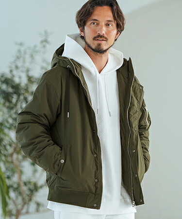 【Magine(マージン)】Nylon Rip-Stop Stretch N-2B Jacket ジャケット(MGN-242-011)|CAMBIO