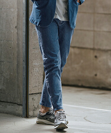 【wjk reluxe】stretch slub denim hem zip pants デニムパンツ(WR-242-1-007)｜CAMBIO