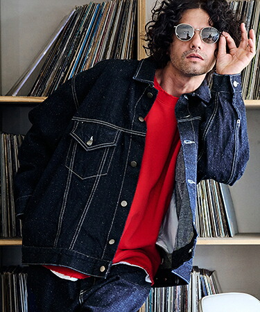 【ADAM PATEK(アダムパテック)】thick selvedge nep denim jacket デニムジャケット(AP2423016)｜CAMBIO