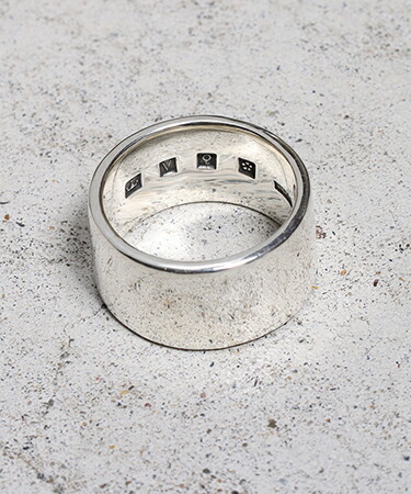 【VIVIFY(ビビファイ)】【予約販売ご注文から1ヶ月後出荷】 Back Hallmarks Ring-Plain-10mm プレーンリング(VFR-176)