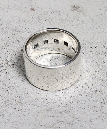 【VIVIFY(ビビファイ)】【予約販売ご注文から1ヶ月後出荷】 Back Hallmarks Ring-Plain-12mm プレーンリング(VFR-180)｜CAMBIO