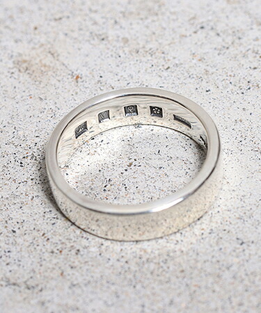 【VIVIFY(ビビファイ)】【予約販売ご注文から1ヶ月後出荷】 Back Hallmarks Ring-Plain-Middle プレーンリング(VFR-185)｜CAMBIO