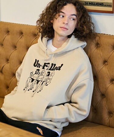 【un-filled(アンフィルド)】 90s GINER GIRL BIG PULL PARKA パーカー(SDUF-2472)｜CAMBIO