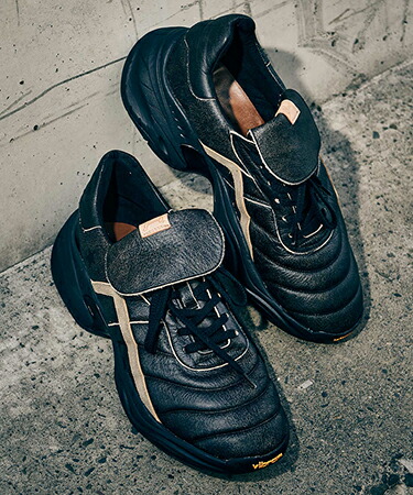 【glamb(グラム)】Crack Leather Sneakers クラックレザースニーカー(GB0125-AC02)｜CAMBIO