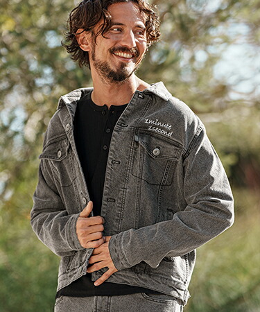 【1minute 1second(ワンミニットワンセカンド)】Trucker jacket with aging treatment デニムジャケット(1M25H010)|CAMBIO
