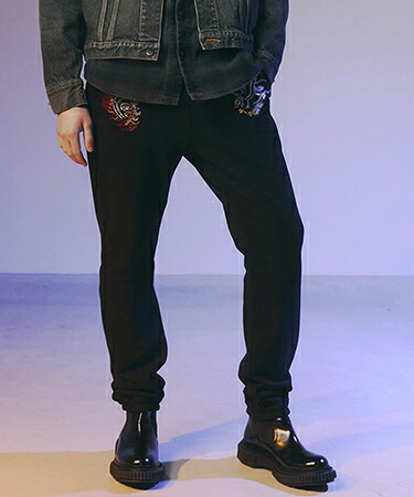 【roarguns(ロアーガンズ)】WOLF EAGLE SWEAT PT スウェットパンツ(25FGP-08)｜CAMBIO