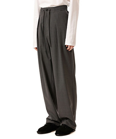 【ATTACHMENT(アタッチメント)】T-W-SI STRETCH GABARDINE 1TUCK EASY TROUSERS イージーパンツ(AP52-060)|CAMBIO