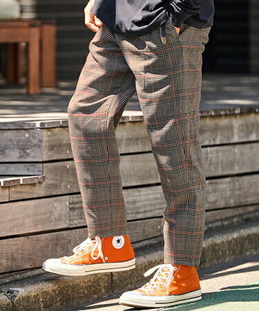 【THEOREM(セオレム)】Plaid Pattern Ankle Tapered Pants チェック柄テーパードパンツ(TRM25-P020S)|CAMBIO