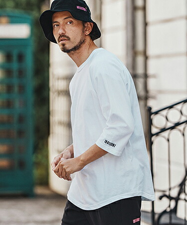 【felkod(フィルコッド)】 Barcode Embroidery Raglan sleeve TeeラグランスリーブTシャツ(F25A330)｜CAMBIO