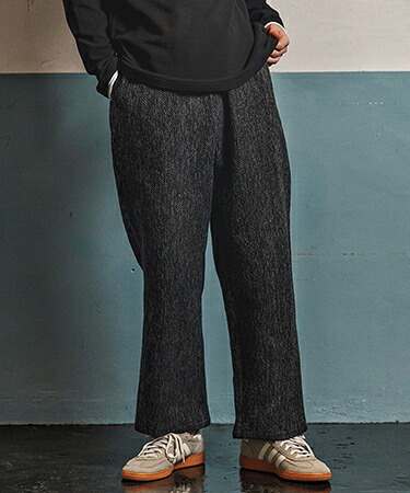【CAMBIO(カンビオ)】Braided Wide Straight Pants ワイドストレートパンツ(CAM25AW-016)｜CAMBIO