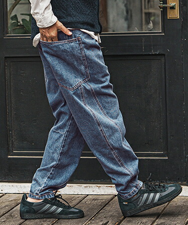 楽天市場】【CAMBIO(カンビオ)】バックリブダックサルエルテーパード