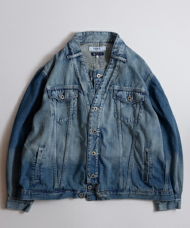 楽天市場】FDMTL ファンダメンタル JACQUARD DENIM BLOUSON RINSE