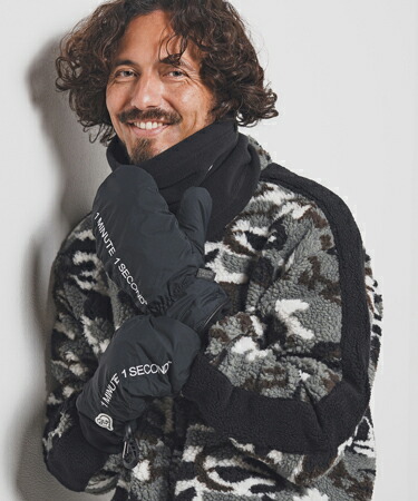 【1minute 1second(ワンミニットワンセカンド)】1M1S mitten gloves ミトングローブ(1M25F180)|CAMBIO