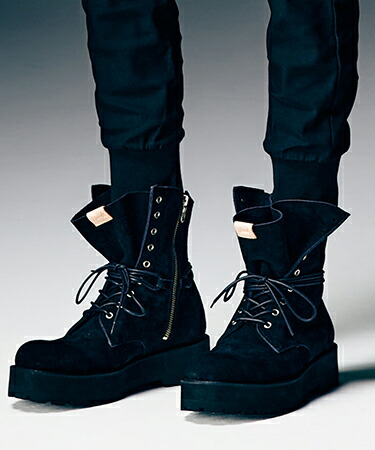 【glamb(グラム)】Bohemian Drape Boots ボヘミアンドレープブーツ(GB0126-AC02)|CAMBIO