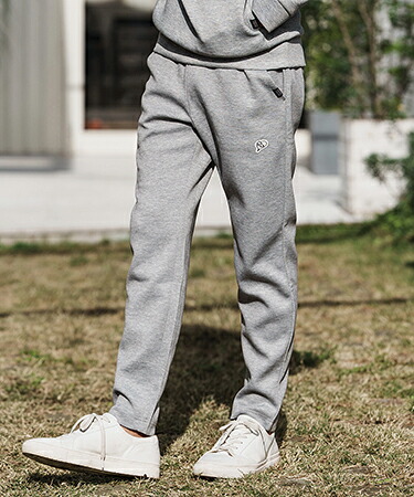 【1minute 1second(ワンミニットワンセカンド)】cardboard knit pants with heart patch イージーパンツ(1M26H200)｜CAMBIO