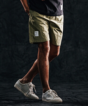 【wjk reluxe】shrink nylon shorts ナイロンショートパンツ(WR26S-20)|CAMBIO