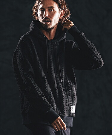 【wjk reluxe】cable knit jacquard parka パーカー(WR26S-11)｜CAMBIO